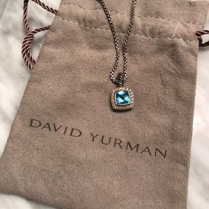 David Yurman necklace in blue topaz